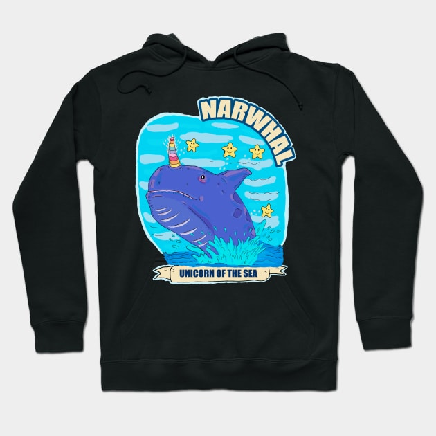 unicorn of the sea Hoodie by Ragna.cold